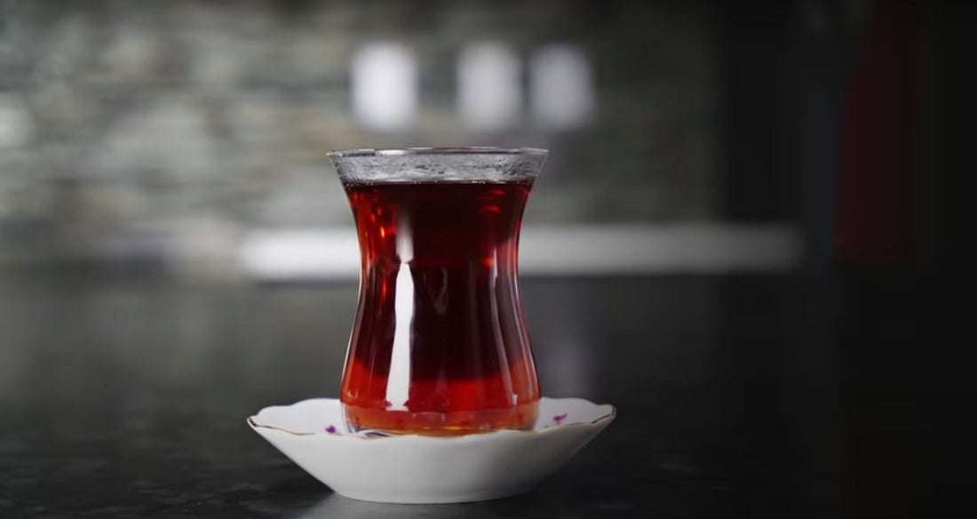 The art of brewing the perfect cup of Turkish black tea using traditional stove-top Turkish double-kettle