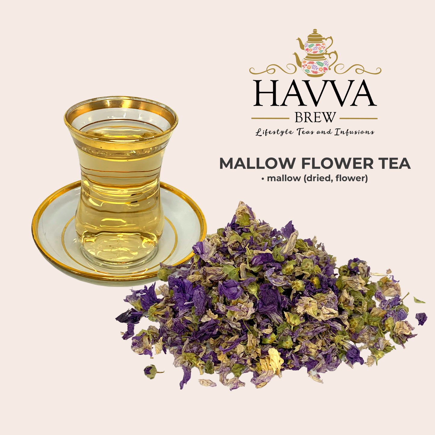 Mallow Flower Tea (Caffeine-Free)