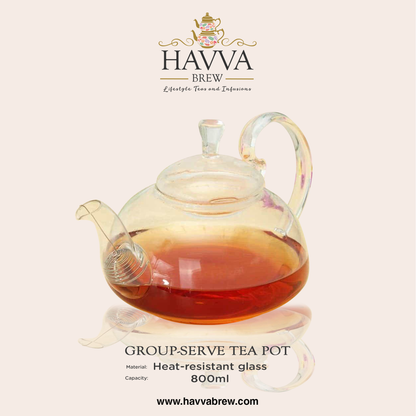 Group-Serve Glass Tea Pot