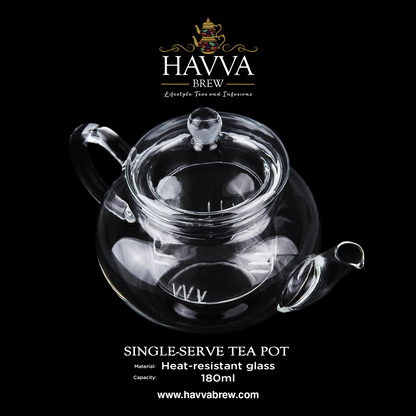 Single-Serve Glass Tea Pot (180ml)