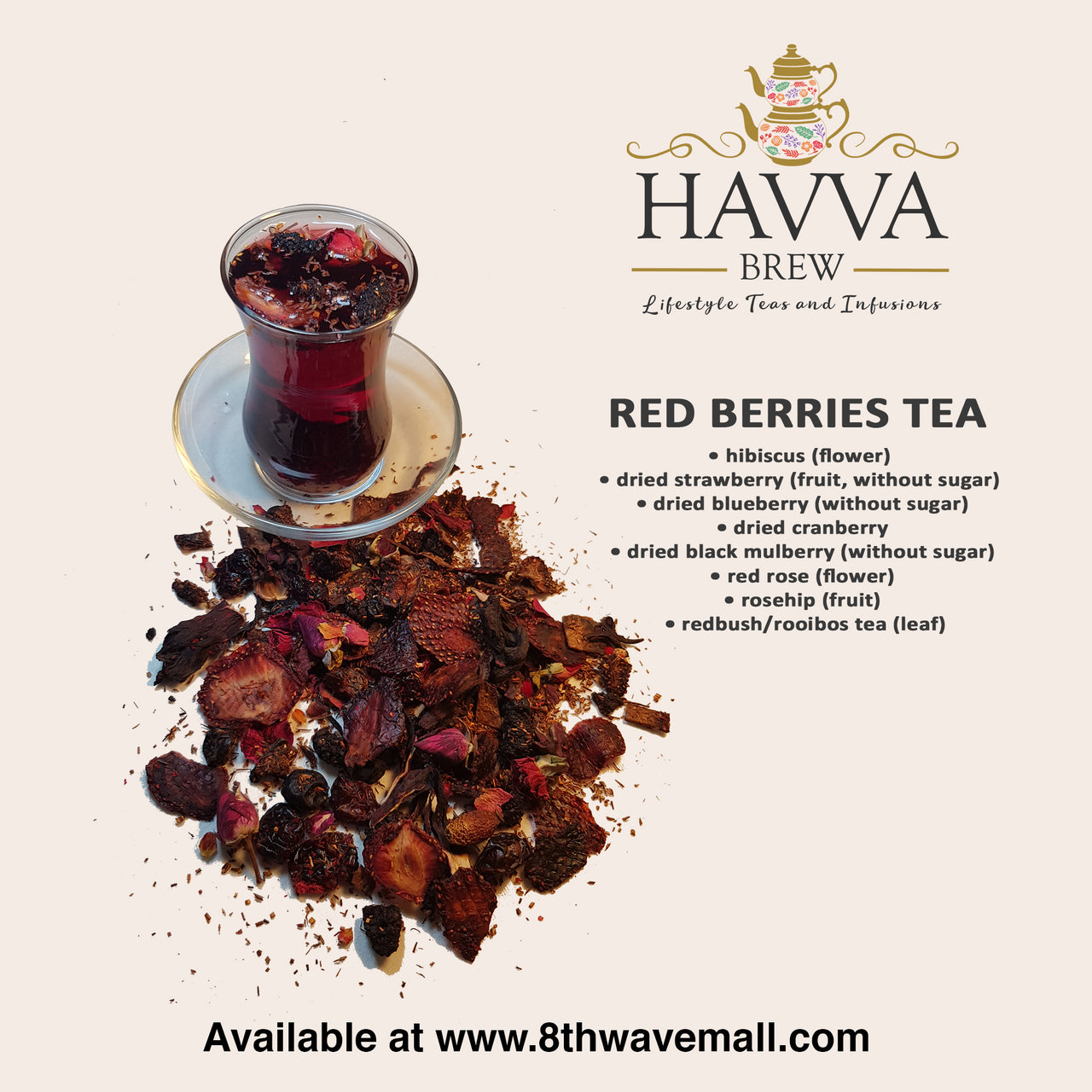 [Wholesale] Red Berries Tea (Caffeine-Free)