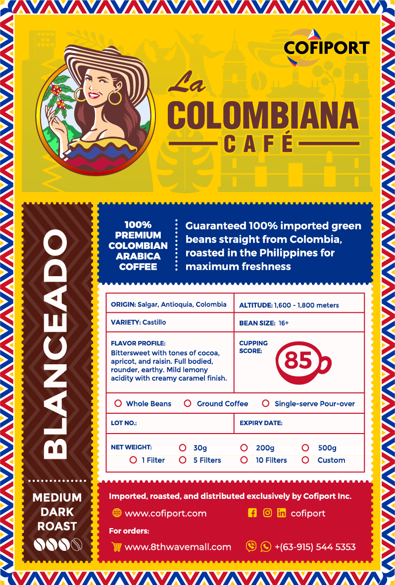 La Colombiana Puro Balanceado (Medium Dark Roast)