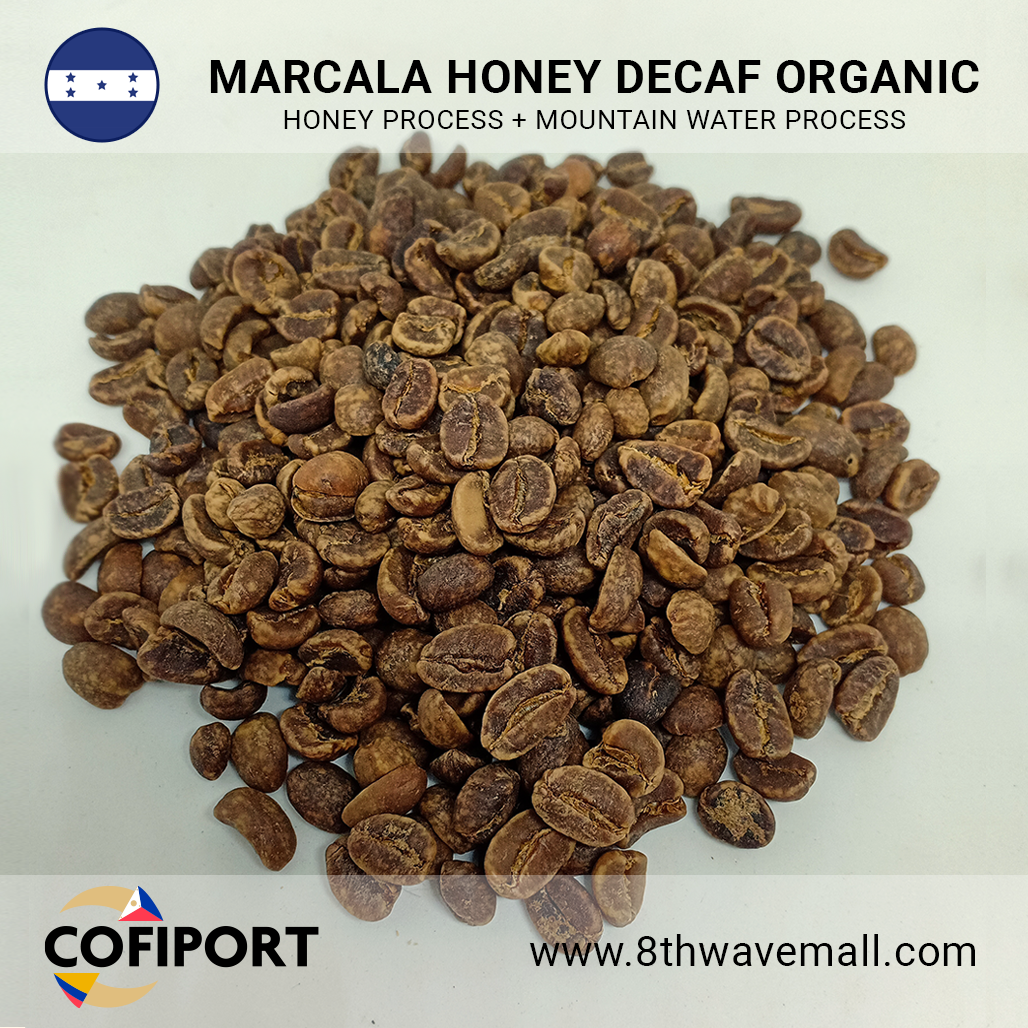 Honduras: Marcala Honey Decaf Organic (honey process + mountain water process)